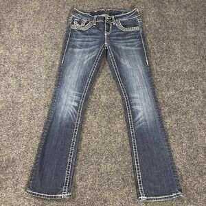 VIGOSS JEANS Women's The Chelsea slim boot 31 (size 1/2) crystals Flip Pockets